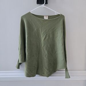 Kerisma Batwing Sweater Green Dolman Size Medium